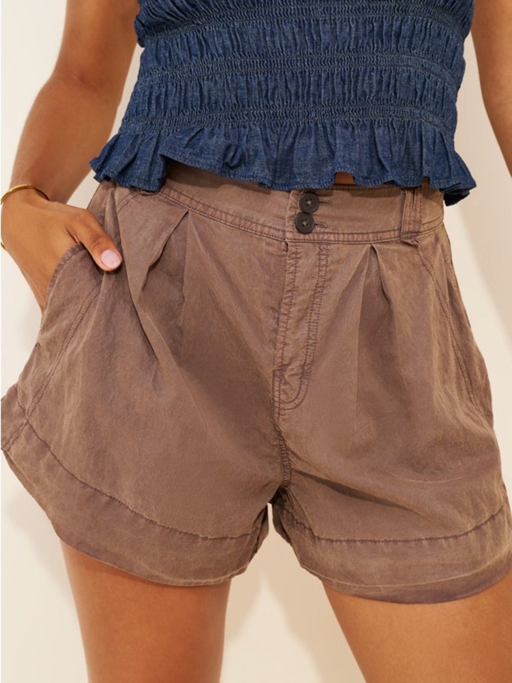 Free People Marina Trouser Shorts